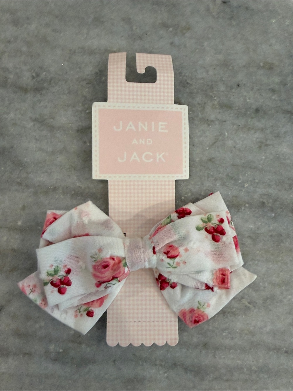 NEW Girl’s Janie &!Jack Strawberry Floral Sleeveless Dress with Barrette, Size 6 - Picture 3 of 5